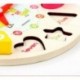 MINGKIDS  Toy clocks and watches Wooden early education infant beaded clock watch small around bead shape cognitive grip board combination set educational toy