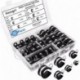 Hongri   Cable clamps of metal,Stainless Steel Cable Clamp, Rubber Cushioned Insulated Clamp, Metal Clamp Tube Holder assortment kit hose clamp set box