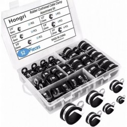 Hongri   Cable clamps of metal,Stainless Steel Cable Clamp, Rubber Cushioned Insulated Clamp, Metal Clamp Tube Holder assortment kit hose clamp set box