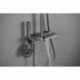FlowJet  bath installations,Bathroom Shower Faucet Set Wall Mounted Gun Gray Piano Bath Shower System Solid Brass Bathtub Mixer Tap Rain Shower Head