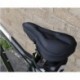 ZIWLU Gel Bike Seat Cover- BS031 Extra Soft Gel Bicycle Seat - Bike Saddle Cushion with Water&Dust Resistant Cover (Black)