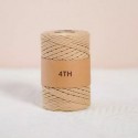 4TH  Cotton thread Pure cotton wool 100m 3-strand thread 2mm diameter hand DIY doll bag knitting thread Crochet medium and fine wool ball Cotton thread