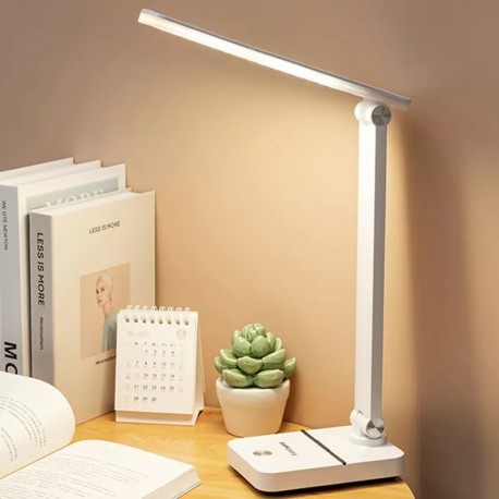 ANMEATE  Hot Selling Foldable Lamp Study Desk Lamp 3 Color Temperature Rechargeable Reading Lamp