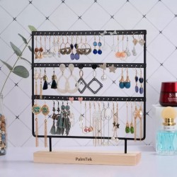 PalmTek  Three-layer iron earrings simple style display rack hanger jewelry rack