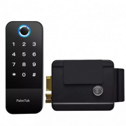 PalmTek  Waterproof Wifi APP Electric Intelligent Digital Smart Door Lock Digital Keyless Fingerprint Smart Door Lock