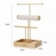  PalmTech  multifunctional Jewelry Organizer Stand Necklace Holder Bracelets and Rings organizer hanging jewelry with Metal Tray
