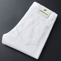  PHISOCKAT  White Casual Pants For Men New Design Slim Pencil Pants For Men