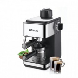 HECMAC  electric coffee machine home appliances automatic steam cappuccino espresso maker
