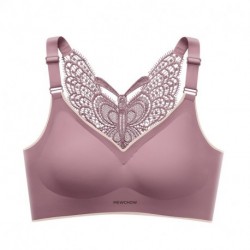 MEWCHOW  No steel ring bra latex large size lingerie butterfly back sexy snug comfortable vest-style underwear