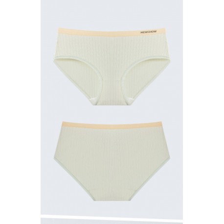 MEWCHOW  100% cotton antibacterial crotch traceless girls comfortable simple striped waist underwear