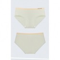 MEWCHOW  100% cotton antibacterial crotch traceless girls comfortable simple striped waist underwear