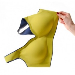 Latex lingerie color non-steel ring gathered comfortable vest-style bra woman
