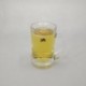 Large capacity 500 ml transparent glass beer glass with handle beer glass
