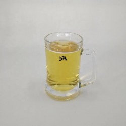 Large capacity 500 ml transparent glass beer glass with handle beer glass