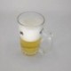 Large capacity 500 ml transparent glass beer glass with handle beer glass