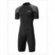 ChinCi  New 1.5 mm wet suit men's short-sleeved shorts one-piece suntan bathing suit