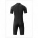 ChinCi  New 1.5 mm wet suit men's short-sleeved shorts one-piece suntan bathing suit