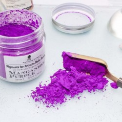 EPM  Dry Pigments for Artist to Make Paints,Glass Jar Packaging,Manganese Purple,200ml 6.7fl oz.