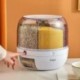 fnqn  kitchen containers Kitchen automatic grain storage container cereal rice rotary distribution kitchen container
