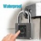 Surework  Waterproof and theft-proof smart electronic padlock with key fingerprint padlock