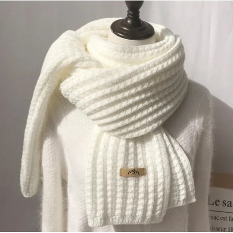 New scarf women winter small rice plain color shawls warm knitted wool acrylic scarves