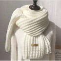 New scarf women winter small rice plain color shawls warm knitted wool acrylic scarves
