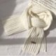 New scarf women winter small rice plain color shawls warm knitted wool acrylic scarves