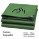 Waterproof Heavy Duty PVC Canvas Tarpaulins Camping Tent Canopy Awnings Tarps