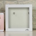 High-quality custom picture frame glass classic white picture frame frame 12 * 12 square picture frame