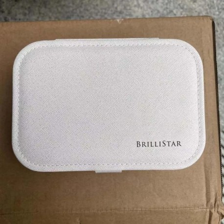  BRILLISTAR  Luxury Pu Leather Jewelry Box Organize Case Leather Mini Travel Jewelry Boxes
