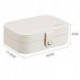  BRILLISTAR  Luxury Pu Leather Jewelry Box Organize Case Leather Mini Travel Jewelry Boxes