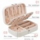  BRILLISTAR  Luxury Pu Leather Jewelry Box Organize Case Leather Mini Travel Jewelry Boxes
