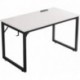 JRSLAK Home Office Desk, Modern Industrial Simple Style Computer Desk, Workstation, Sturdy Writing Desk(39", White)