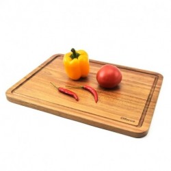 Olforce  Rectangle Acacia Wood Cutting Board kitchen chopping board With Juice Groove