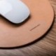 CRTWDMAN  Genuine Brown Leather Mouse Mat Computer Mouse Pad