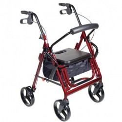 YZSKDK  Medical Duet Transport Wheelchair Rollator Walker