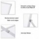 Theresduet 12” x 12” Small Magnetic Dry Erase White Board Mini Portable Dual-Sided Desktop Whiteboard Easel 360°Rotation for Office,Home,School