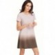 Women's Tunic Swing T-Shirt Dress Short Sleeve Tie Dye Ombre Dress[sample]