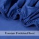 LHQ Bed Sheet Set Queen Size Hotel Luxury Quality Sheets Brushed Microfiber 1800 Thread Count Sheets Hypoallergenic 16 inch Deep Pocket, 1 Flat Sheet, 1 Fitted Sheet, 2 Pillowcases, Navy Blue