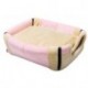 IEJ Velvet Self-Warming 2 in 1 Foldable Cave House Shape Nest Pet Sleeping Bed for Cats and Small Dogs