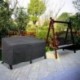 TOOCAN Heavy Duty Patio Deep Bench Loveseat Cover Waterproof Outdoor Sofa Cover Lawn Patio Furniture Covers with Air Vents, Dark Grey (58" Lx 32.5" D x 31" H, Grey)