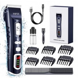 FOPIE Cordless Hair Clipper [Rechargeable Professional Hair Cutting Kit] [Safe & Easy Hair Trimmer] 
