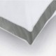 SKZNSA Gusseted Pillow (2-Pack) Premium Quality Bed Pillows - Side Back Sleepers - Grey Gusset - Queen - 18 x 26 Inches