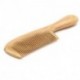 VUBOJO Natural Green Sandalwood Hair Comb Wooden Comb (Fine Tooth) for Curly Hair Detangling - No Static, Prevent Tangle, Handmade