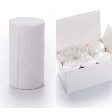 FABAUY Cast Padding 6 Rolls 6" x 8ft 100% Cotton Individual Pack Undercast Padding Cast Supplies Wound Care Medical Cotton