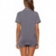 LOZAAO Womens Pajamas Set Short Sleeve Sleepwear Button Down Nightwear Shorts Soft Lounge Sets S-XXL