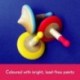 JTOGSE Set of 3 Pcs Wooden Spinning Tops (3 Years+) - Classic Spinning Activity Toy for Toddlers, Learn Curiosity & Fine Motor Skills