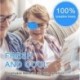 Yeekue Koreno 4 Pack Eye Patches for Kids Girls Boys, Soft Eye Patch for Glasses, Medical Eye Patch for Children Treating Lazy Eye Amblyopia Strabismus and After Surgery(Blue)