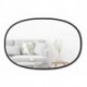 JDKBO Oval Wall Mirror, 24 x 36-Inch, Black