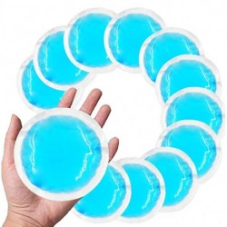 Lenoma  Reusable Medical cold compress  Gel Ice Pack (12 Packs) with Cloth Backing, Hot or Cold Compress for First aid, Kids Injuries